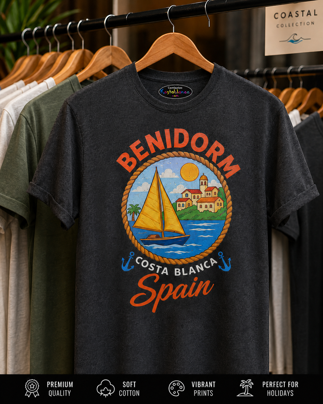 Mockup camiseta souvenir Benidorm