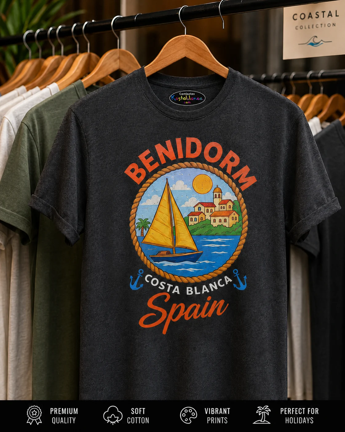diseño camiseta souvenir Benidorm