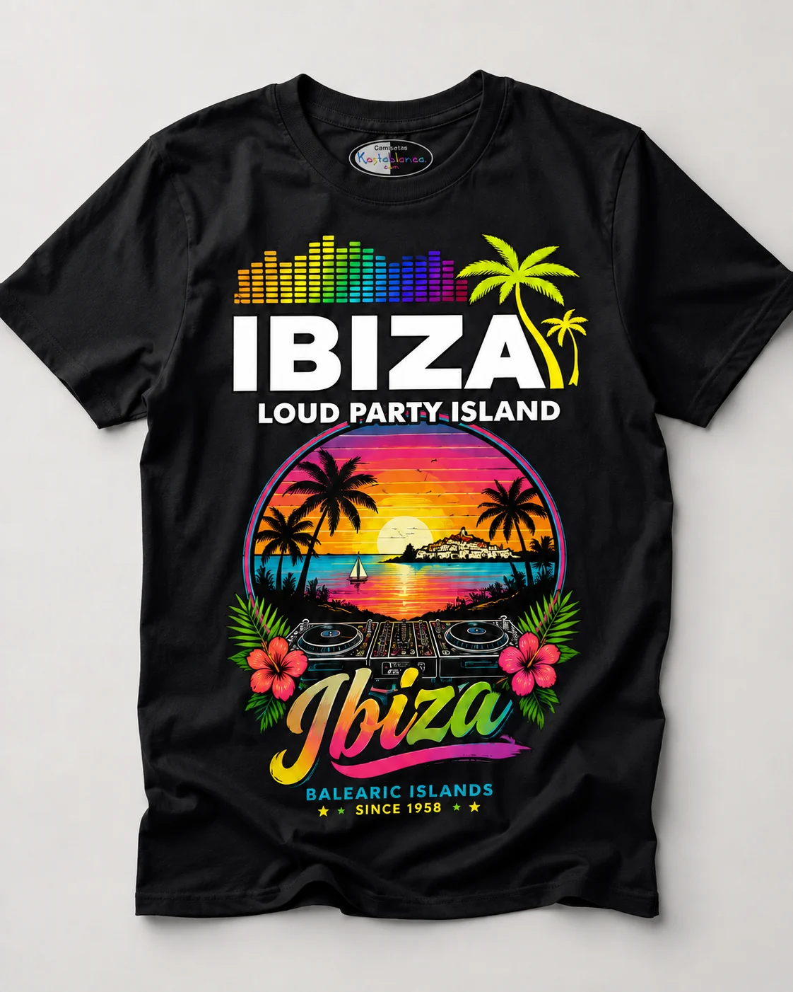 diseño camiseta souvenir Ibiza