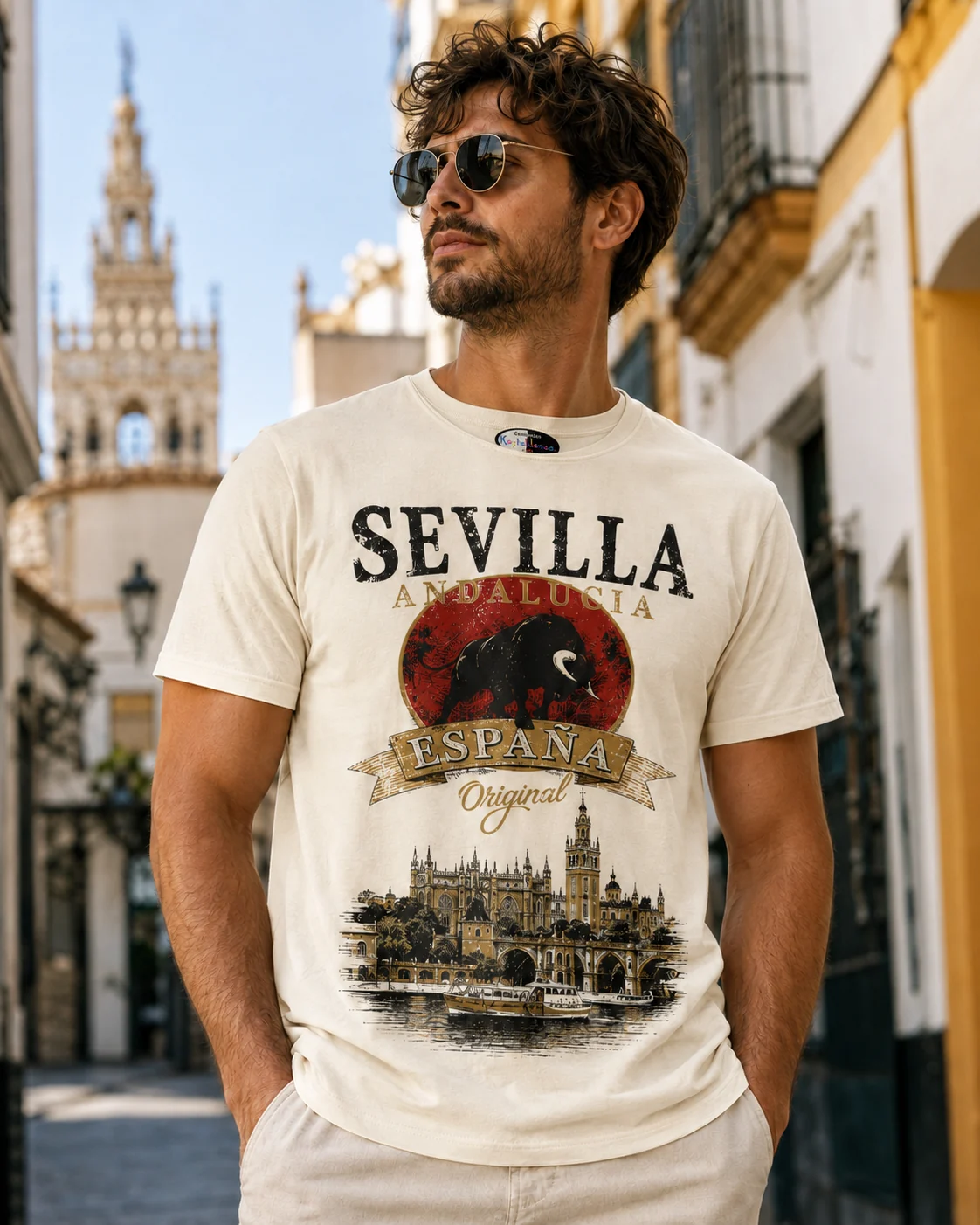 diseño camiseta souvenir Sevilla