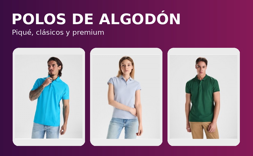 Polos de algodón Roly